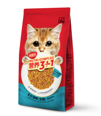 开饭乐营养3+1三文鱼鸡肉味全价猫粮（全期）